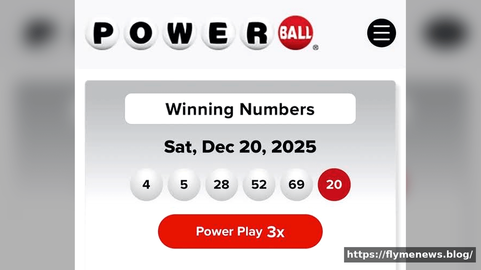 Powerball Numbers